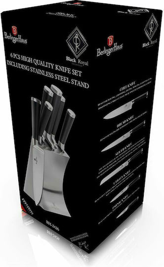 Berlinger Haus Black Royal Collection Set Cuțite cu Suport din Oțel Inoxidabil 20cm 6buc