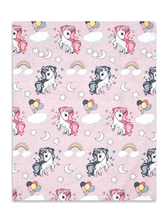 Dimcol Unicorn Baby Cotton Pillowcase Lilac 35x45cm