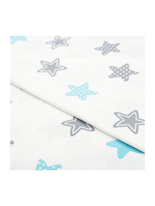 Dimcol Star Baby Cotton Pillowcase Light Blue 35x45cm