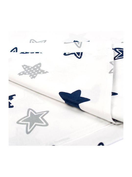 Dimcol Star Baby Cotton Pillowcase Blue 35x45cm