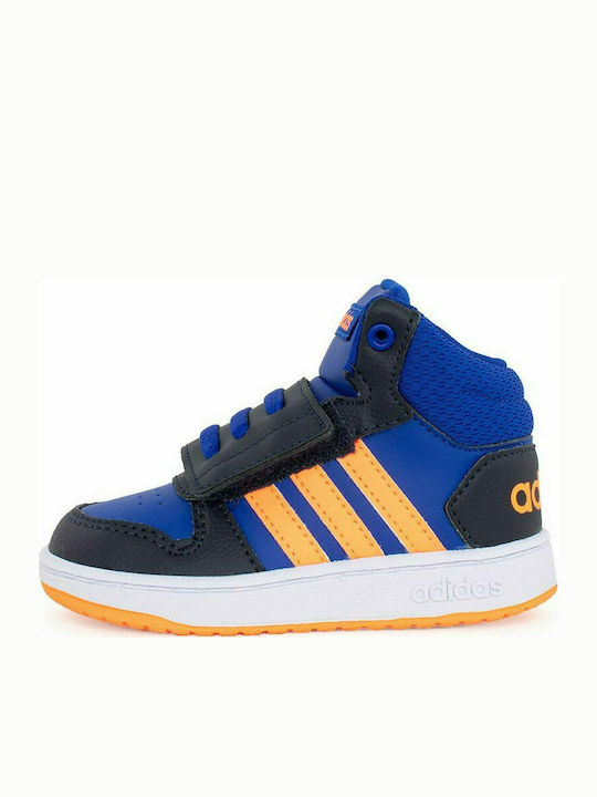 Adidas Αθλητικά Παιδικά Παπούτσια Μπάσκετ Hoops Mid 2.0 I Royal Blue / Screaming Orange / Legend Ink