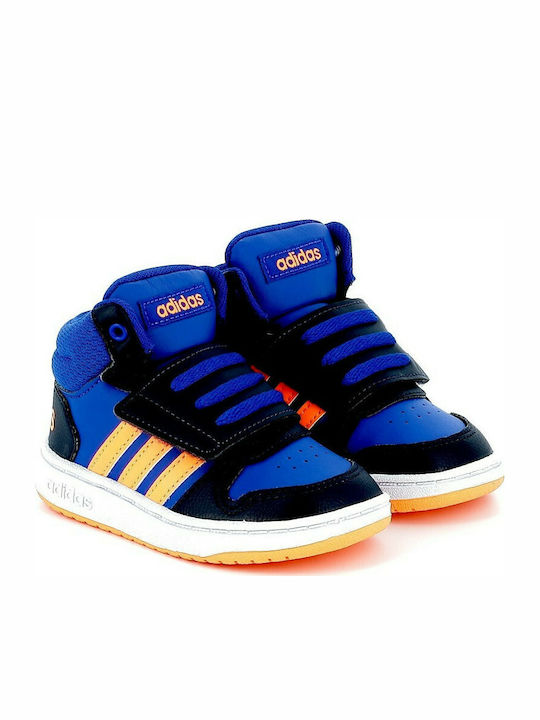 Hoops Hoops Mid 2.0 I Kids Sports Shoes Basketball with Laces Royal Blue / Screaming Orange / Legend Ink