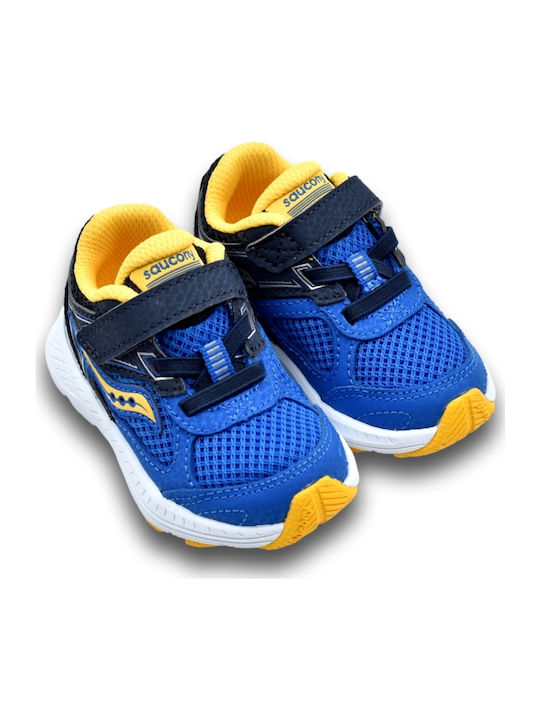 Cohesion Waterproof Kids Sports Shoes Running with Hoop & Loop Closure Blue
