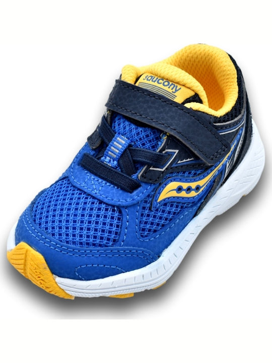Cohesion Waterproof Kids Sports Shoes Running with Hoop & Loop Closure Blue