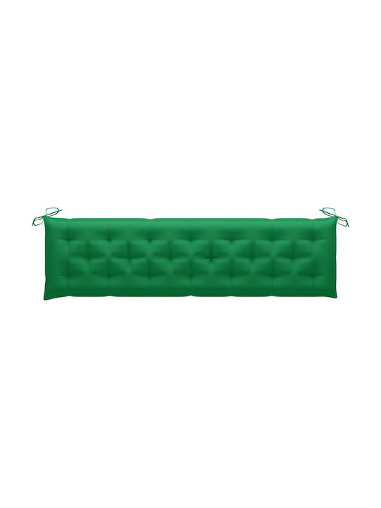 vidaXL Garden Swing Cushion with Backrest Green 200x50cm
