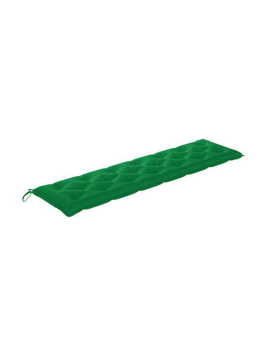 vidaXL Garden Swing Cushion with Backrest Green 200x50cm