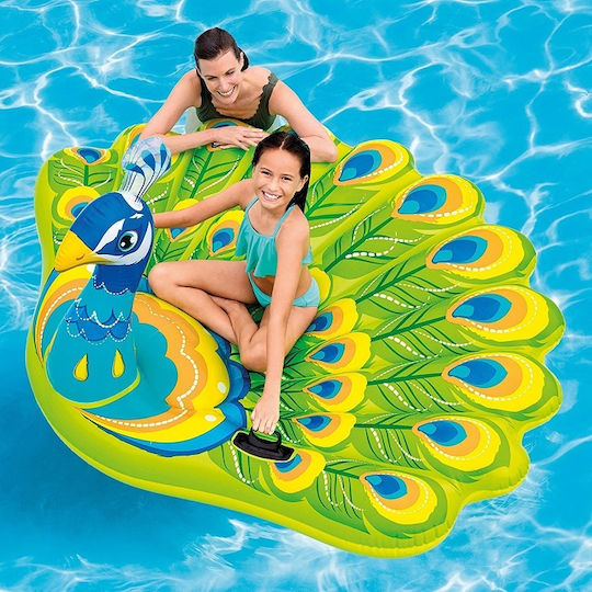 Intex Peacock Island Kid's Inflatable Ride On with Handles Green 193x163cm