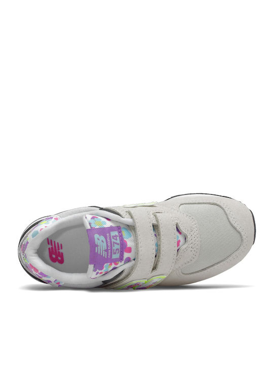 574 CLASSICS Kinder Sneakers mit Klettverschluss Gray