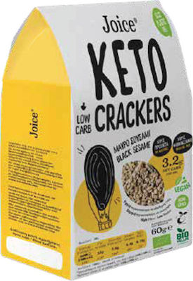 Joice Βιολογικά Crackers Keto με Μαύρο Σουσάμι 60gr