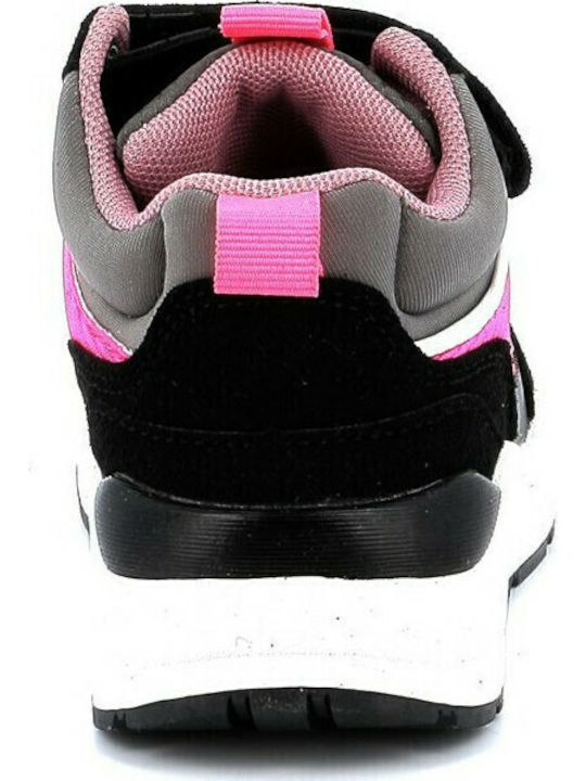 Παιδικά Sneakers High Ανατομικά με Σκρατς Γκρι