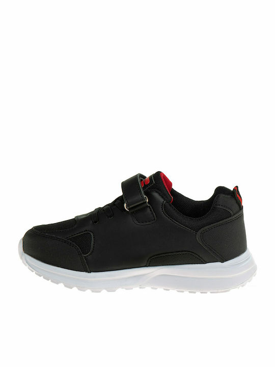 Comfort Strong 2 Παιδικά Sneakers με Σκρατς Μαύρα