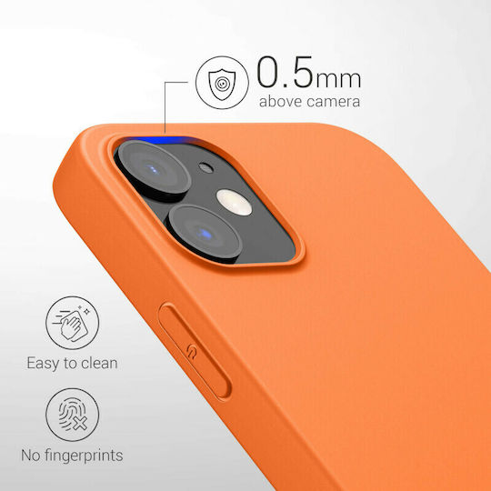 KWmobile Back Cover Silicone Cosmic Orange (iPhone 12 / 12 Pro)