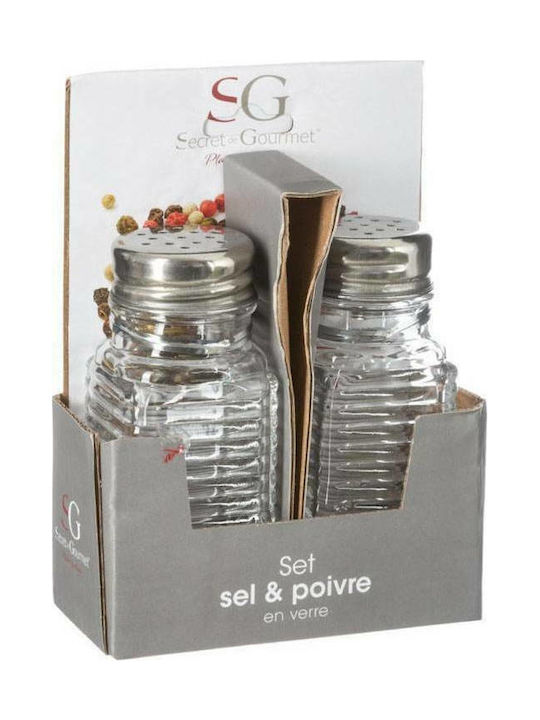 Bisetti Salt and Pepper Set Glass 2pcs