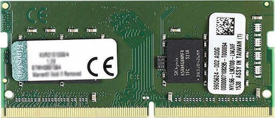 Kingston ValueRAM DDR4 με Module 1x8GB και Ταχύτητα 2666 για Laptop