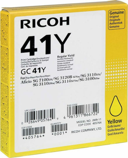 Ricoh GC41Y Original Cerneală Imprimantă InkJet Galben (405764)