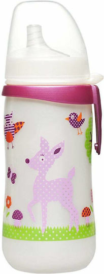 Nip Educational Sippy Cup Plastic Purple for 12m+m+ 330ml 752