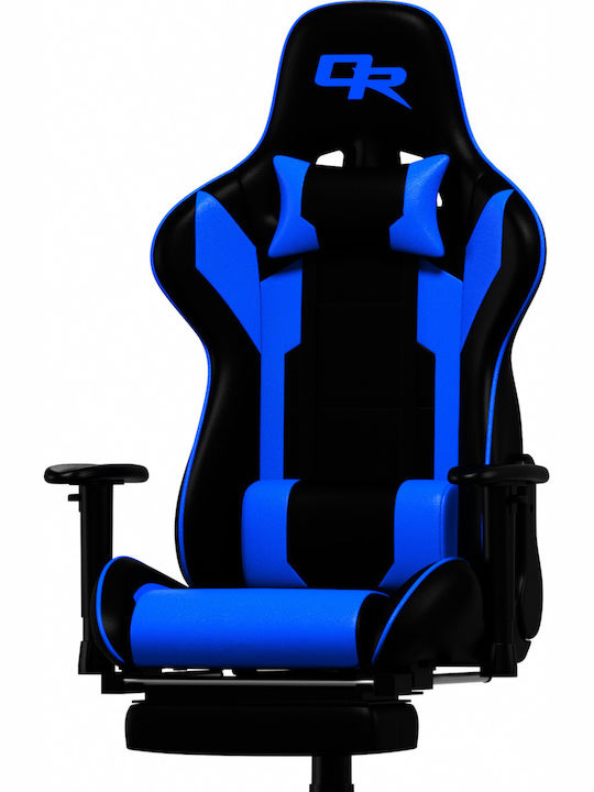 Oneray D0921F Scaun Gaming Din piele ecologică cu Suport pentru picioare Negru/Albastru