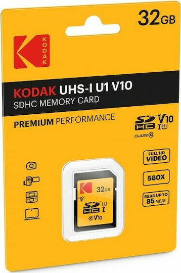 Kodak microSDHC 32GB U1 V10 A1 UHS-I 95MB/s με αντάπτορα
