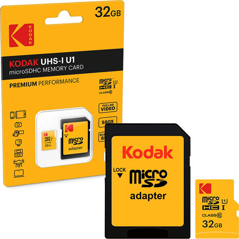 Kodak Extra Performance microSDHC 32GB Class 10 20MB/s με αντάπτορα