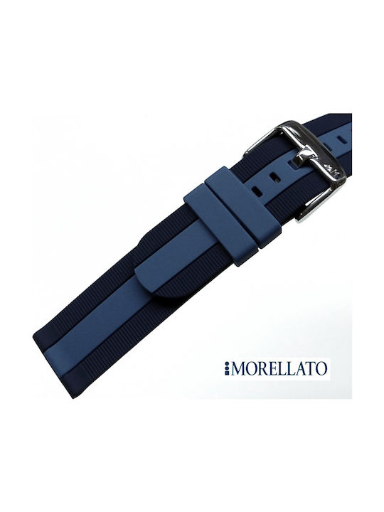 Morellato Bolsena Rubber Strap Blue 22mm