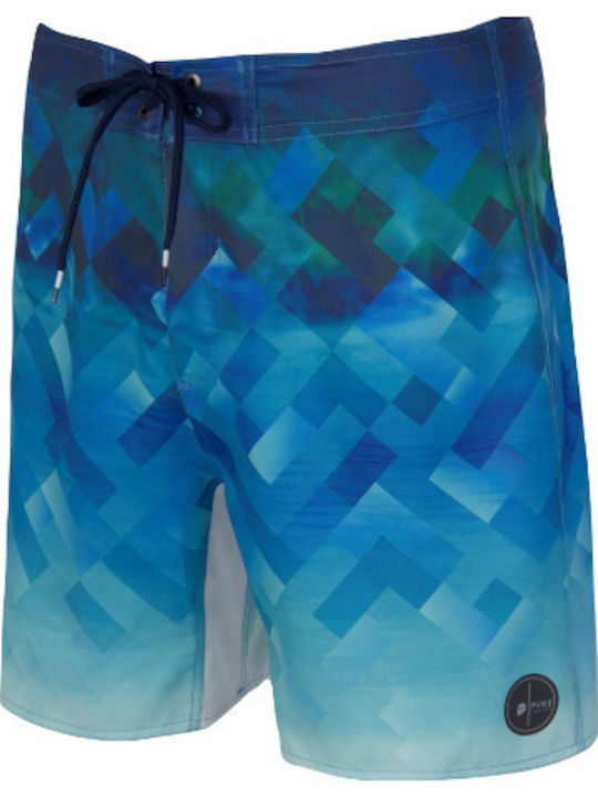 Vern Men's Swimwear Shorts Blue with Patterns