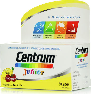 Centrum Multivitamin für Energie, Stärkung des Immunsystems & das Nervensystem Zitrone Himbeere 30 Kautabletten