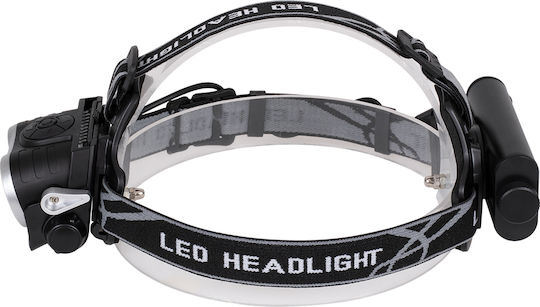 GloboStar Rechargeable Headlamp LED IP65 with Maximum Brightness 2500lm XML2-T6 Chip 25 Watt Black