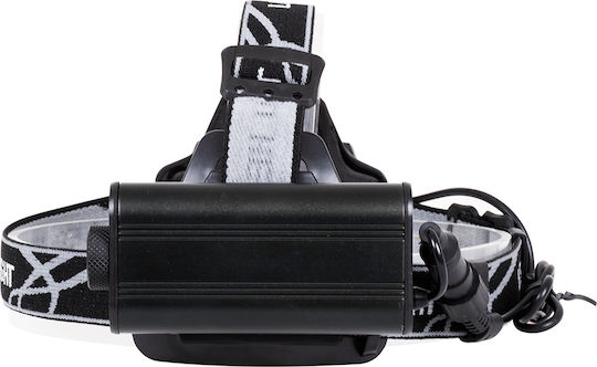 GloboStar Rechargeable Headlamp LED IP65 with Maximum Brightness 2500lm XML2-T6 Chip 25 Watt Black