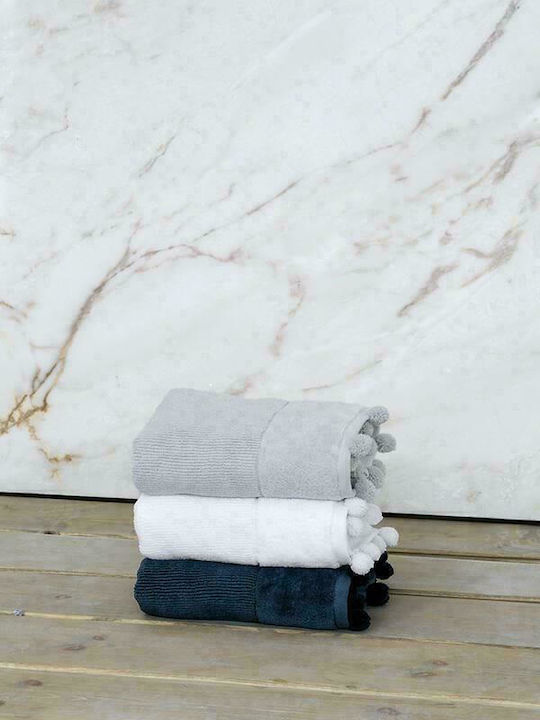 Nima Hand Towel Plush 36274 30x50cm. White Weight 600gr/m²