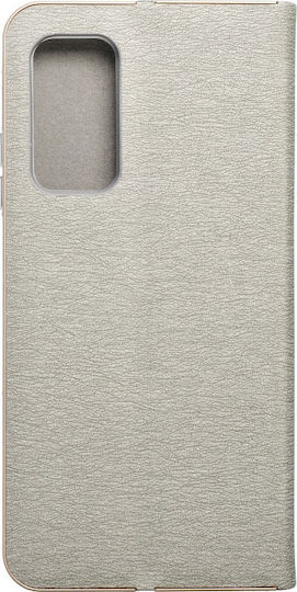 Forcell Luna Gold Book Piele artificială Argintiu (Xiaomi Mi 10T / Mi 10T Pro )