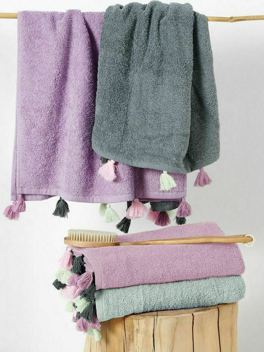 Palamaiki 2pc Bath Towel Set Margot Abyss Weight 500gr/m²