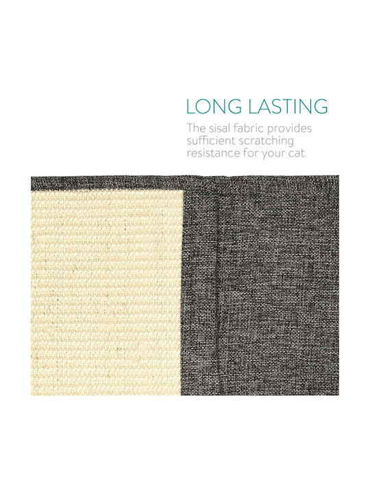 Navaris Scratching Post Floor Mats Gray Wall Mounted 130x45cm