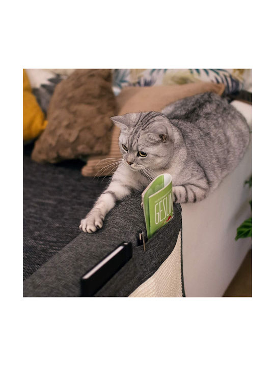 Navaris Scratching Post Floor Mats Gray Wall Mounted 130x45cm