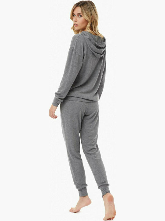 Minerva Women's Winter Pajama Trouser Gray