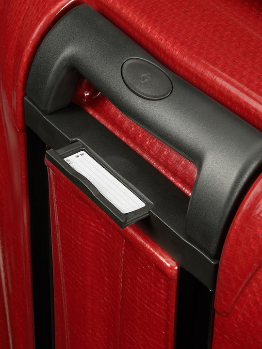 Samsonite C-LITE Куфар За Пътуване Кабинен Твърд Червен С 4 Колела Височина 55см