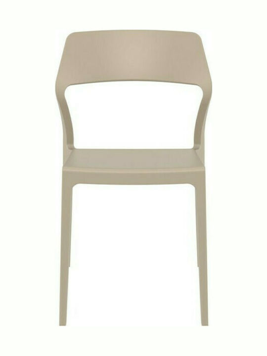 Scaun de exterior Polipropilenă Snow Taupe 52x56x83cm