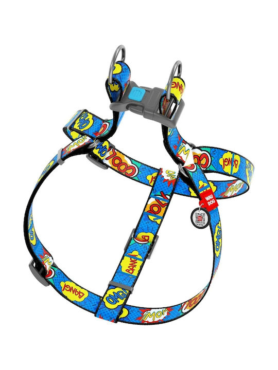 WauDog Dog Harness WOW Plastic with SmartID Medium 20mm x 50-80cm WauDog Dog Harness WOW Plastic with SmartID Medium 20mm x 50-80cm