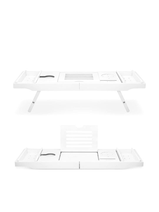 Navaris Bamboo Rechteckig Betttablett aus Bambus in Wei Farbe 47685.03  1Stck | Skroutz Germany
