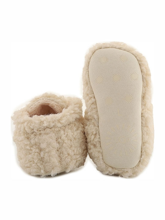 UGG Βρεφικά Παντοφλάκια Αγκαλιάς Λευκά Bixbee
