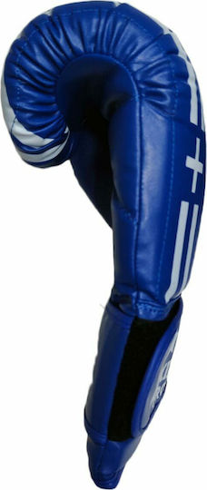 Boxing Pro Hellas 1821 941001 Γάντια Πυγμαχίας από Συνθετικό Δέρμα για Αγώνα Μπλε