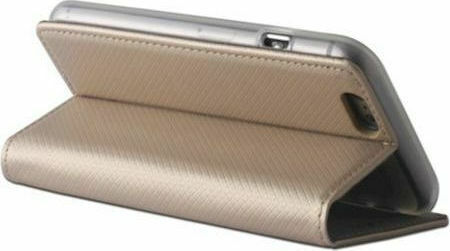 Smart Magnet Book Δερματίνης Χρυσό (Huawei P40)