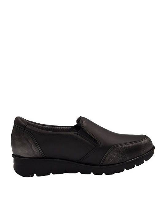 ON FOOT Casual Μοκασίνι Μαύρο 15004 BLACK