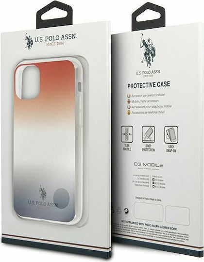 U.S. Polo Assn. Gradient Pattern Umschlag Rückseite Silikon Mehrfarbig (iPhone 11)