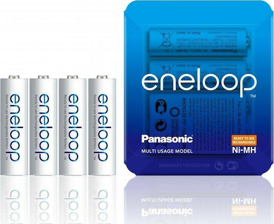 Panasonic Eneloop Storage Case Wiederaufladbare Batterien AA Ni-MH 1900mAh 1.2V 4Stück
