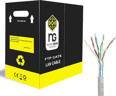 NG F/FTP Kat.6 Ethernet-Netzwerkkabel ohne Steckverbinder 305m Gray