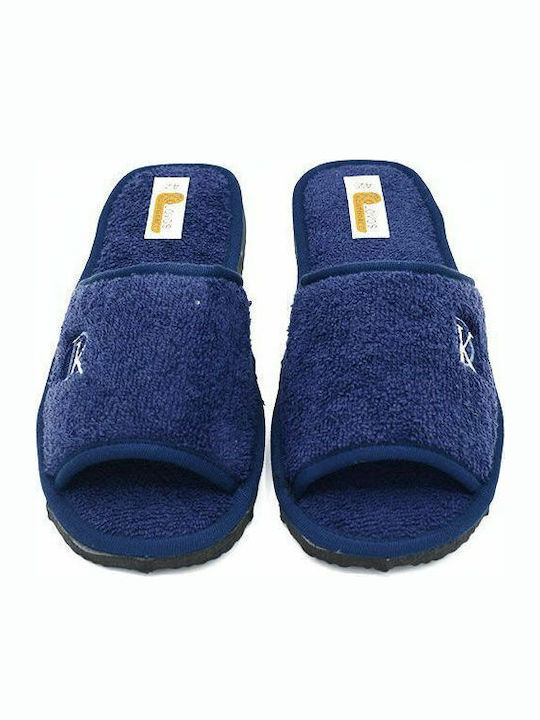 Men's Terry Slippers Blue