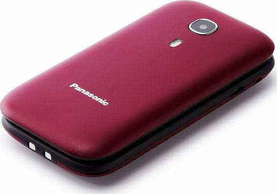 Panasonic KX-TU400 Single SIM Mobile with Large Buttons Red