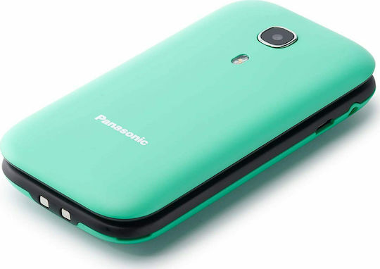 Panasonic KX-TU400 Single SIM Κινητό με Μεγάλα Κουμπιά Τιρκουάζ