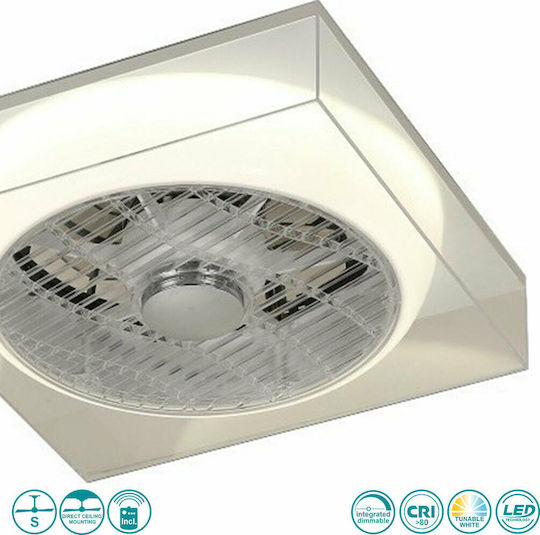 Spot Light Πλαφονιέρα 39.5cm με Φως Λευκή