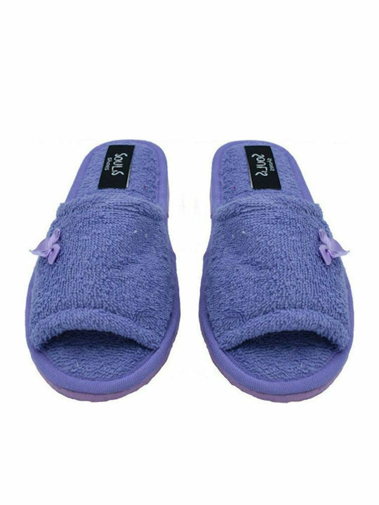 550Α Terry Winter Women's Slippers Purple